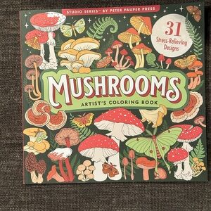 Mushrooms Artist's Coloring Book by Peter Pauper Press